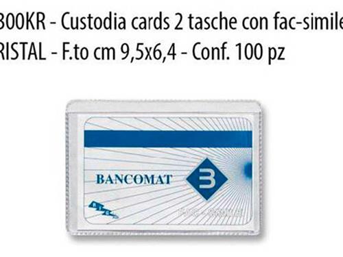 CRISTAL CARD 2 TASCHE X 100 PZ