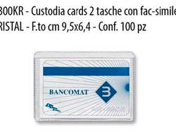 CRISTAL CARD 2 TASCHE X 100 PZ
